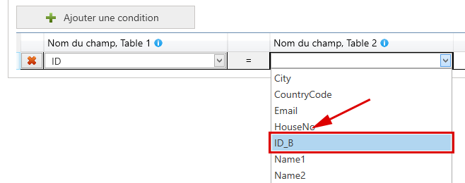 Déterminer la différence, créer une condition