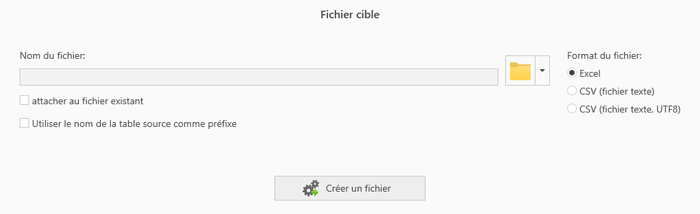 Déterminer la différence, exporter le résultat