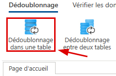 Dédoublonage dans une table