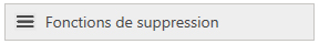 Fonctions de suppression