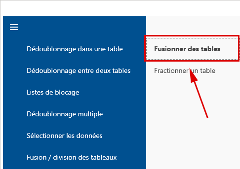 Tabellen zusammenfassen
