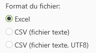 Ergebnisdatei, Dateiformat Fichier de résultats, format de fichier