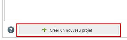 Créer un nouveau projet