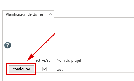 Planification de tâches - configurer