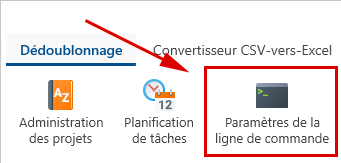 Paramètres de ligne de commande