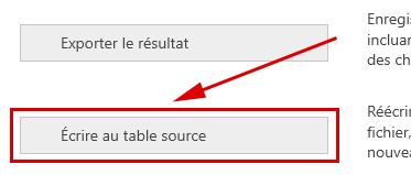 Écrire au fichier source